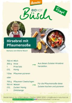 Biohof Büsch - Unsere Rezepte