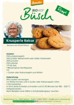 Biohof Büsch - Unsere Rezepte